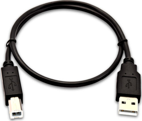 V7 USB-A-Stecker zu USB-B-Stecker, 0,5 Meter, schwarz