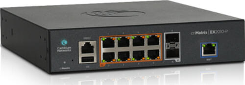 Cambium Networks cnMatrix EX2010-P Managed L2/L3 Gigabit Ethernet (10/100/1000) Power over Ethernet (PoE) 1U Schwarz