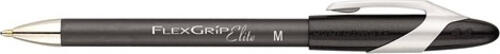 Papermate Ballpen PM Flexgrip Elite, Black, 12 Schwarz Clip-on-Einziehkugelschreiber Fettdruck 12 Stück(e)