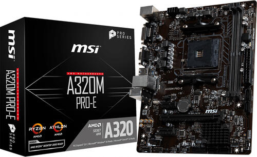 MSI A320M PRO-E AMD A320 Sockel AM4 micro ATX