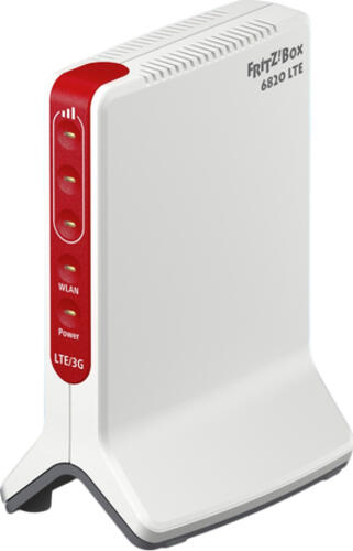 AVM FRITZ!Box 6820 LTE WLAN-Router Gigabit Ethernet Einzelband (2,4GHz) 4G Rot, Weiß