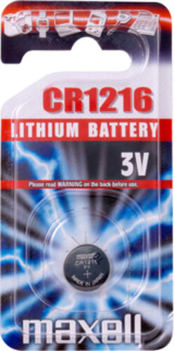 Maxell 11238800 Haushaltsbatterie Einwegbatterie CR1216 Lithium-Manganese Dioxide (LiMnO2)