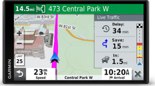 Garmin DriveSmart 65 EU MT-S Navigationssystem Fixed 17,6 cm (6.95 Zoll) TFT Touchscreen 240 g Schwarz
