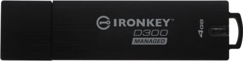 Kingston Technology IronKey D300 USB-Stick 4 GB USB Typ-A 3.2 Gen 1 (3.1 Gen 1) Schwarz