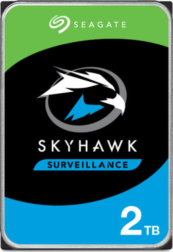 2.0 TB HDD Seagate SkyHawk 2.5-Festplatte, geeignet für Dauerbetrieb (24/7), geeignet für DVR