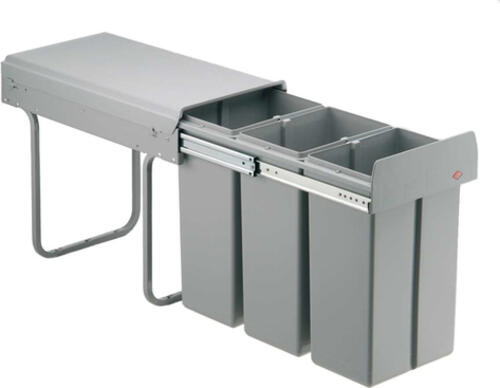 Wesco 757611-85 Küchenabfalltrennungssystem Kunststoff Grau