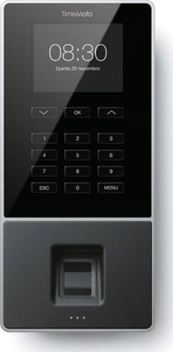 Safescan 125-0586 Zeitkartenmaschine Schwarz Fingerabdruck, Passwort, Smart card AC TFT Eingebauter Ethernet-Anschluss