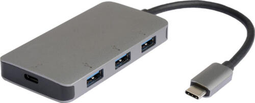 ROLINE 14.02.5038 Schnittstellen-Hub USB 3.2 Gen 2 (3.1 Gen 2) Type-C 5000 Mbit/s Silber