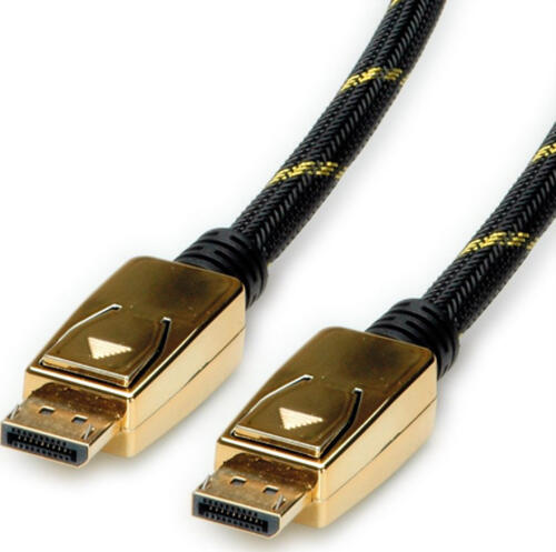 ROLINE 11.04.5922 DisplayPort-Kabel 3 m Schwarz, Gold
