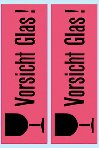 HERMA 5739 selbstklebendes Etikett Rechteck Dauerhaft Schwarz, Pink 10 Stück(e)