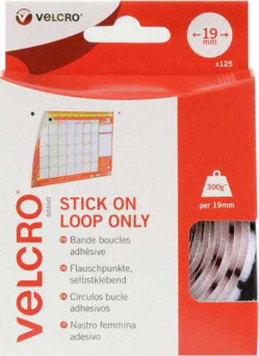 Velcro VEL-EC60232 Klettverschluss Weiß 125 Stück(e)