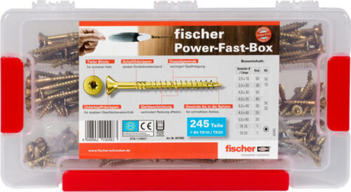 Fischer 667005 Schraube/Bolzen 50 mm 245 Stück(e) Schraubensatz