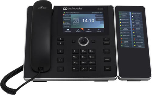 AudioCodes 450HD IP-Telefon Schwarz 8 Zeilen TFT