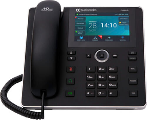 AudioCodes C450HD IP-Telefon Schwarz 8 Zeilen TFT