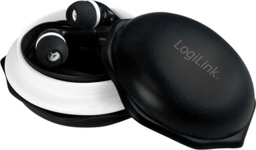 LogiLink HS0050 Kopfhörer & Headset Kabelgebunden im Ohr Musik Schwarz, Weiß