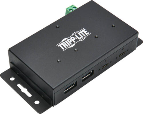 EATON TRIPPLITE Industrial-Grade 4-Port USB Hub USB 3.1 Gen 2 10Gbps 2 USB-A & 2 USB-C Ports 15kV ESD Immunity