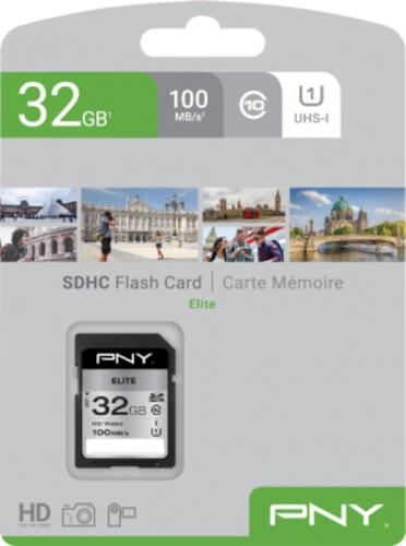 PNY Elite 32 GB SDHC UHS-I Klasse 10