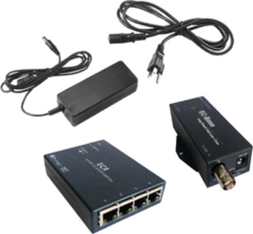 Phybridge NV-EC-04-XKIT Netzwerk-Erweiterungsmodul Netzwerksender Schwarz 10, 100 Mbit/s