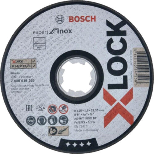 Bosch Disco di taglio dritto 125 mm 22.23 mm Accessories 2608619265 1 pz. Schneidedisk
