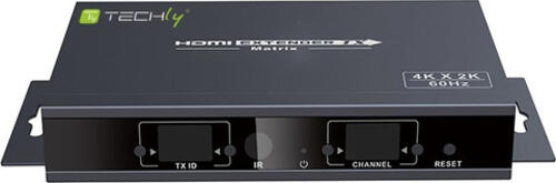 Techly IDATA-HDMI-MX393T Audio-/Video-Leistungsverstärker AV-Sender Schwarz