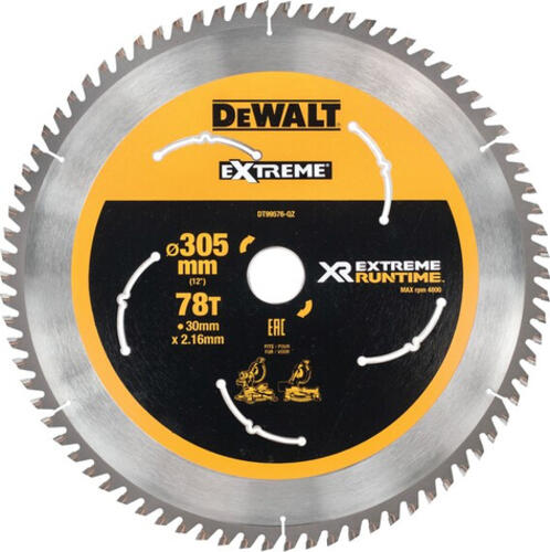 DeWALT DT99576-QZ circular saw blade 30.5 cm 1 pc(s)
