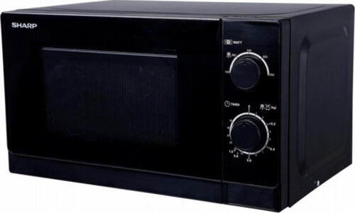 Sharp Home Appliances R-200BKW Mikrowelle Arbeitsplatte 20 l 800 W Schwarz