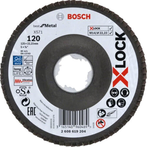 Bosch X-LOCK X571 BEST FOR METAL Schleifscheibe