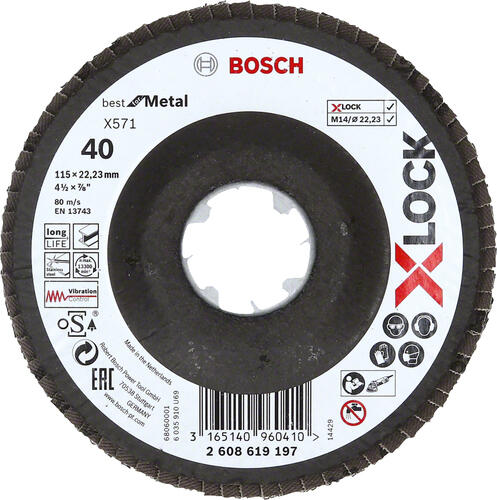 Bosch 2 608 619 197 Winkelschleifer-Zubehör Fächerscheibe