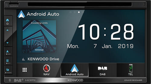 Kenwood DNX5190DSE3 Navigationssystem Fixed 17,1 cm (6.75) TFT Touchscreen 2,1 kg Schwarz