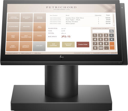 HP Engage One 145 All-in-One 2,6 GHz i5-7300U 35,6 cm (14) 1920 x 1080 Pixel Touchscreen Schwarz