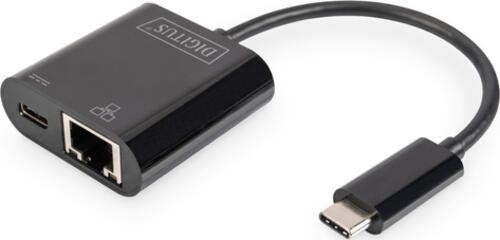 Digitus USB Type-C Gigabit Ethernet Adapter mit Power Delivery Unterstützung