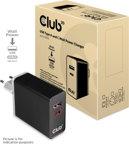 CLUB3D cac-1902 Netbook, Laptop, andere, Tragbarer Lautsprecher, Powerbank, Smartphone Schwarz AC Schnellladung Drinnen