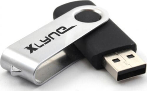 xlyne Swing SWG USB-Stick 64 GB USB Typ-A 2.0 Schwarz, Silber