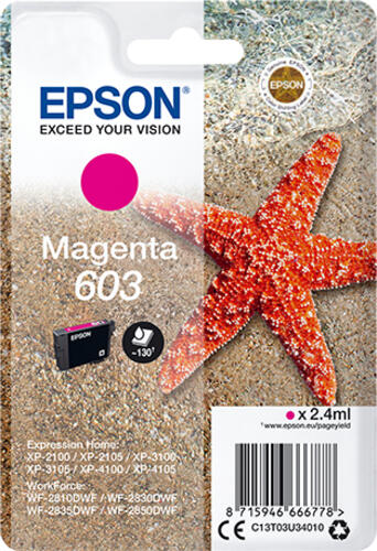 Epson Singlepack Magenta 603 Ink