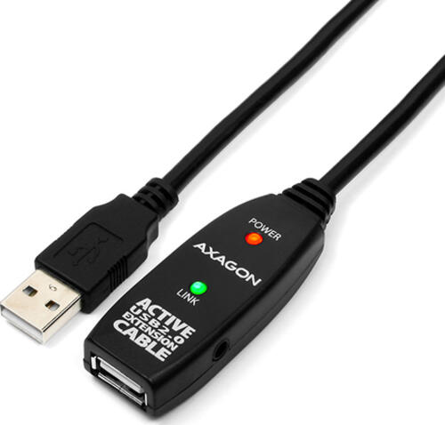 Axagon ADR-210 USB Kabel 10 m USB 2.0 USB A Schwarz