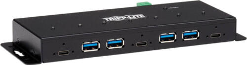 EATON TRIPPLITE Industrial 7-Port USB-C Hub Gen2 10G 4x USB-A and 3x USB-C Ports W 15Kv ESD Immunity 2Kv Surge