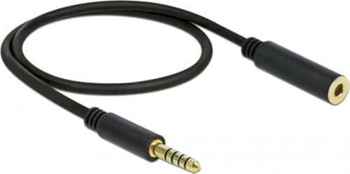 DeLOCK 85795 Audio-Kabel 0,5 m 4.4mm Schwarz