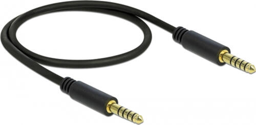 DeLOCK 85790 Audio-Kabel 0,5 m 4.4mm Schwarz