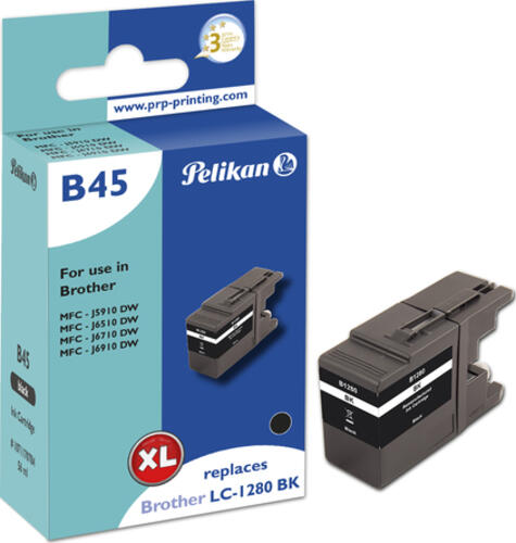 Pelikan B45 Black Druckerpatrone 1 Stück(e) Kompatibel Hohe (XL-) Ausbeute Schwarz