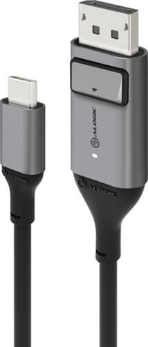 ALOGIC ULCDP02-SGR Videokabel-Adapter 2 m DisplayPort USB Typ-C Schwarz, Grau