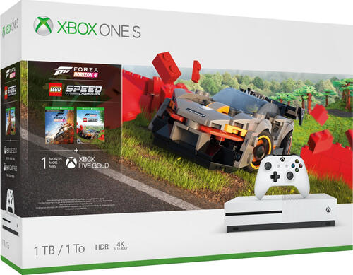 Microsoft Xbox One S + Forza Horizon 4 + DLC Lego 1 TB WLAN Weiß