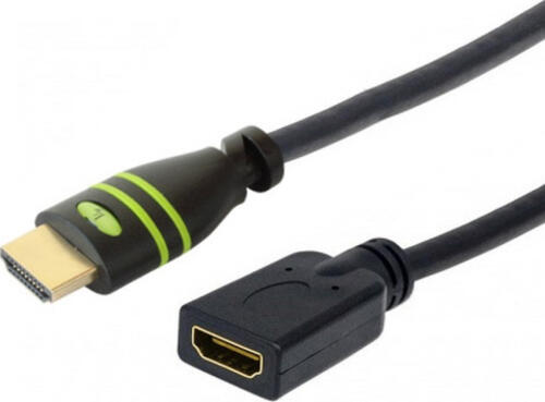 Techly ICOC HDMI2-4-EXT018 HDMI-Kabel 1,8 m HDMI Typ A (Standard) Schwarz