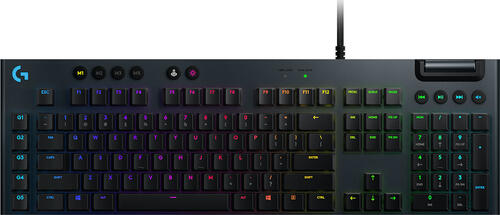 Logitech G G815 LIGHTSYNC RGB Mechanical Gaming Keyboard – GL Linear Tastatur USB Russisch Karbon