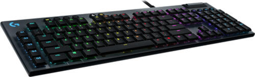 Logitech G G815 LIGHTSYNC RGB Mechanical Gaming Keyboard – GL Clicky Tastatur USB QWERTY Englisch Karbon