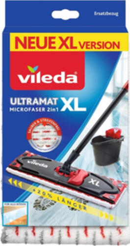 Vileda UltraMat XL Universal Mopp-Nasspads Grau, Rot, Weiß