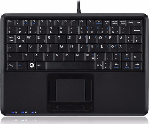 Perixx PERIBOARD-510H Plus Tastatur USB Spanisch Schwarz