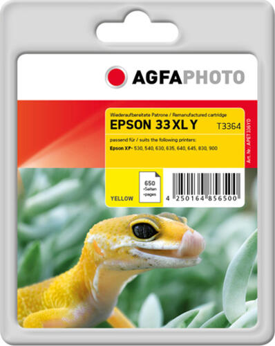 AgfaPhoto APET336YD Druckerpatrone 1 Stück(e) Kompatibel Gelb