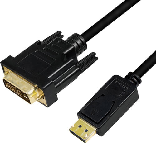 LogiLink CV0132 Videokabel-Adapter 3 m DisplayPort DVI Schwarz