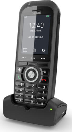 Snom M70 DECT-Telefon-Mobilteil Anrufer-Identifikation Schwarz