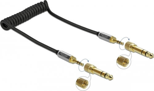 DeLOCK 85836 Audio-Kabel 1 m 3.5mm Schwarz